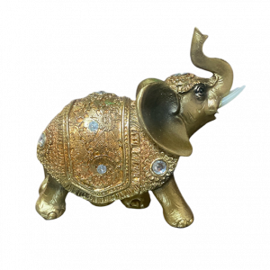Elefante Vestido Dorado Pequeño YBC